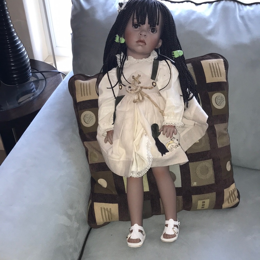 Porcelain collectible doll